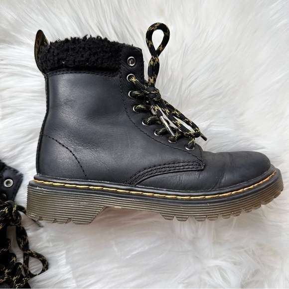 Dr. Martens Unisex 1460 Collar J Black Leather Boots Size 12‎ - Picture 3 of 9